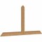 Ekena Millwork Portland Timber Gable Bracket, Western Red Cedar, 60"W x 30"H x 1 1/2"D x 3 1/2"F, 12/12 Pitch GBW060X30X0204POR00SWR - alternate 3